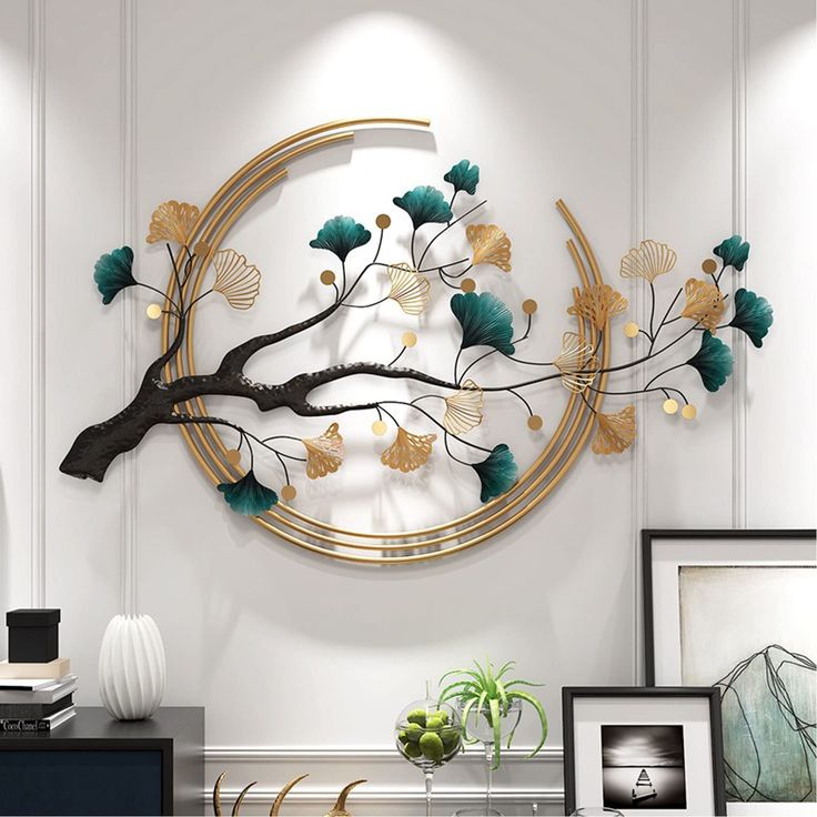 Shining Golden Metal Home Decor