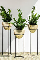 Trio Version Of Modern Metal Planter Stand
