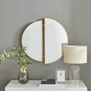 Semi Circle Metal Wall Mirror