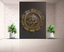 3D Shiv Textured Om Wallpaper