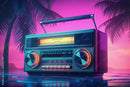 3D Tape Designed Music Wallpaper