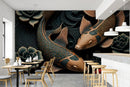 3D Realistic Fishes Look Cafe Wallpaper