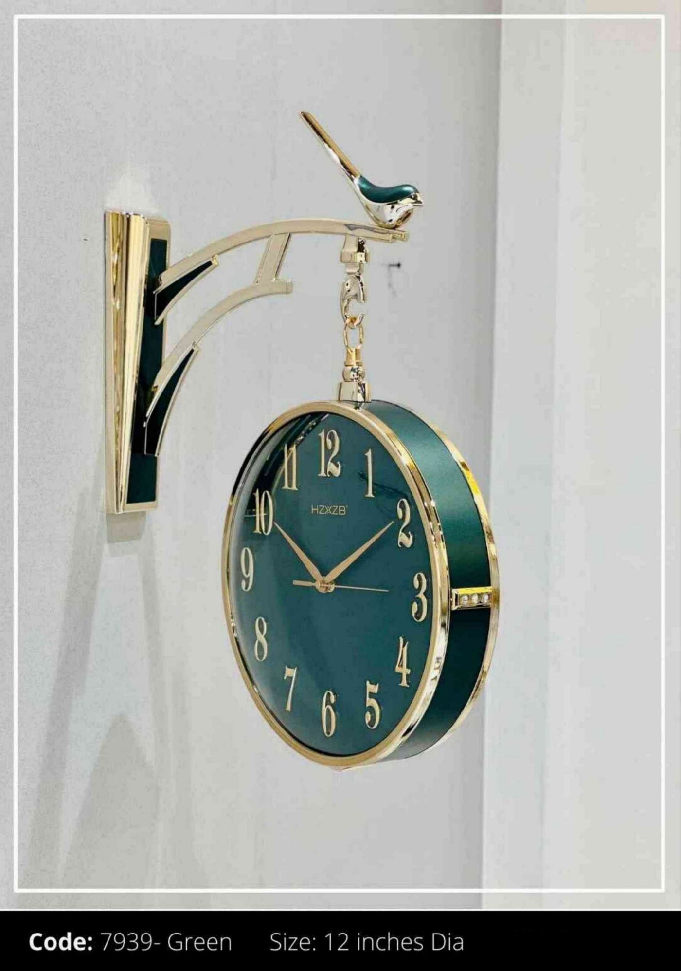 Light Green Imported Wall Clock