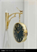 Gold And Black Toned  Imported Wall Clock