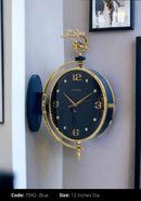Gold And Blue  Imported Wall Clock