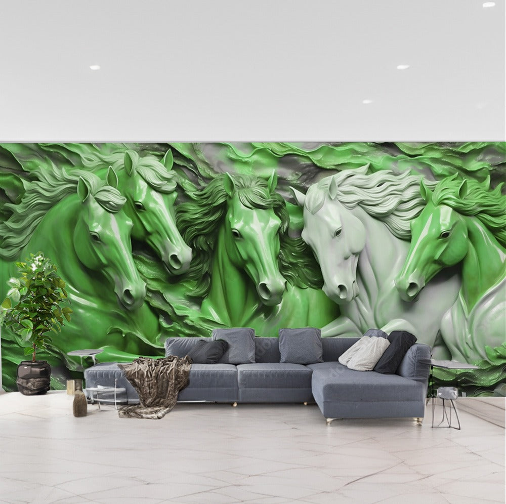 Attractive Mural Horse Wallpaper