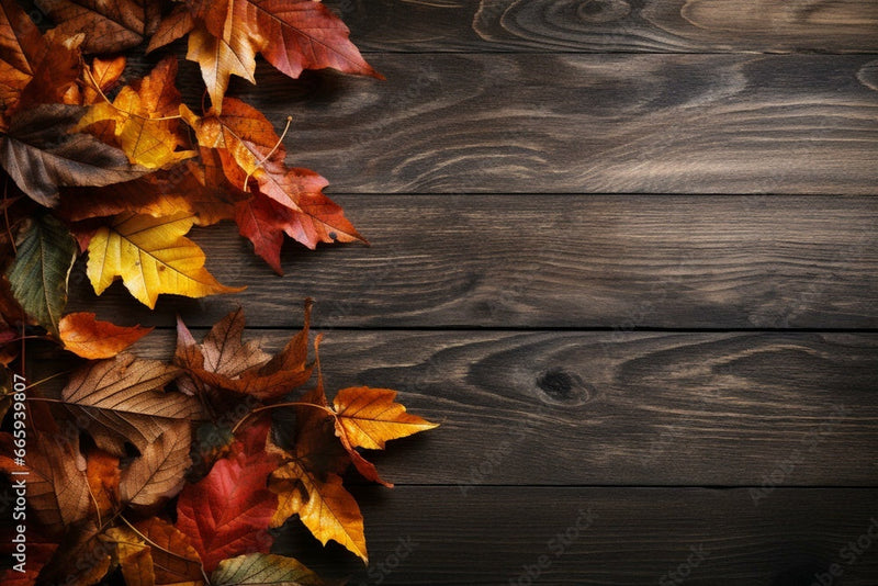 Autumn Vibes Wooden Wallpaper