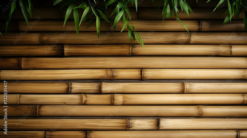 Bamboo Bliss Wooden Wallpaper