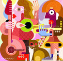 Beautiful Animated Lady Gaga Themed Music Wallpaper
