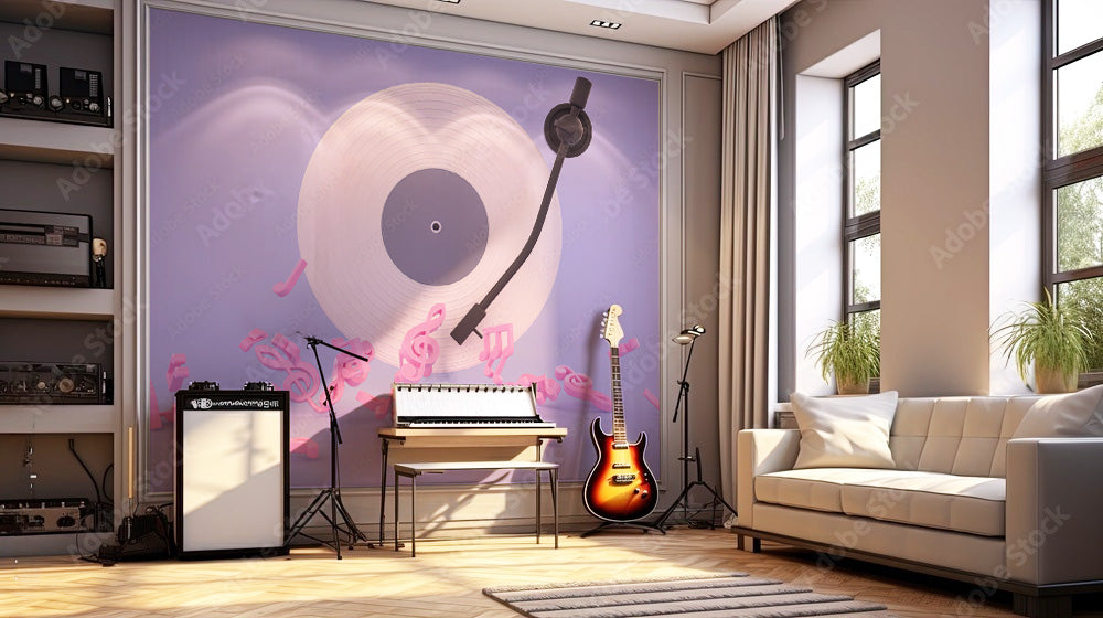 Beautiful CD Designed Music Wallpaper
