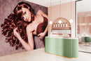 Beautiful Girl Theme Salon Wallpaper