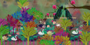 Beautiful Peacock Floral Themed Wallpaper