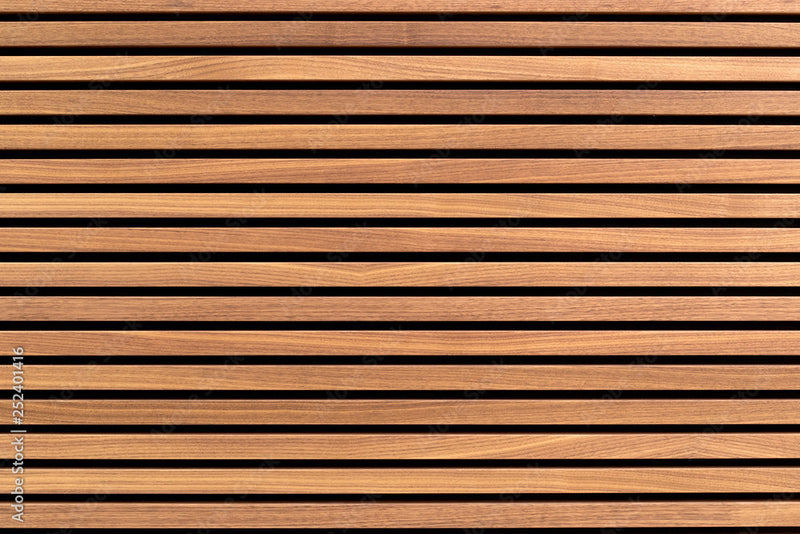 Brown Horizontal Stripes Wooden Wallpaper