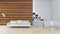Brown Horizontal Stripes Wooden Wallpaper