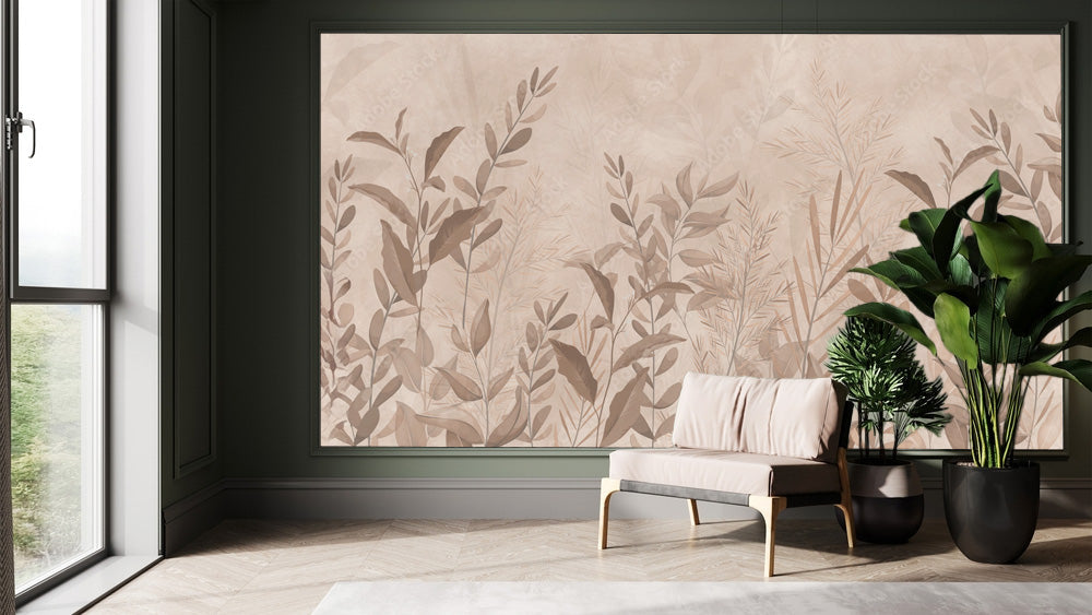 Classic Leaves Floral Wallpaper