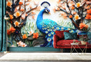 Colorful 3D Peacock Wallpaper