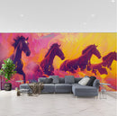 Colorful Painting Themed Horse Wallpaper