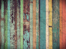 Colorful Themed Wooden Wallpaper