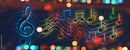 Colorful Tones Designed Music Wallpaper