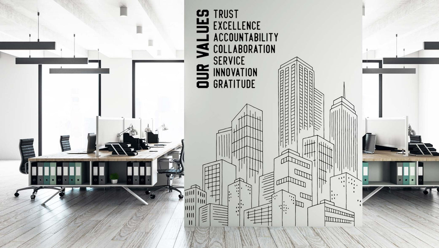 Company Core Values Theme Office Wallpaper