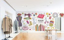 Complete Sewing Package Themed Boutique Wallpaper