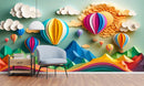 Creative Paper Art With Nature 3D Design Wallpaper