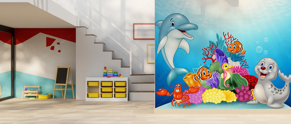 Delightful Cartoon Kids Wallpaper