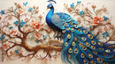 Enchanting Elegance 3D Peacock Wallpaper