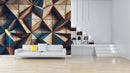 Eye Catching Geometric Wooden Wallpaper