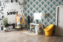 I Love Sewing Textured Boutique Wallpaper