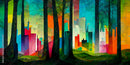 Jungle Drawing Themed Nature Wallpaper
