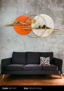 Mountain Pattern Metal Wall Art Décor