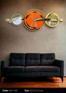 Orange Metal Art Home Décor