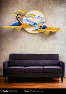 Eye Catching Landscape Deer Metal Art Décor