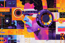 Multicolored Themed Music Wallpaper