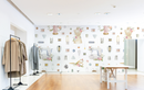 Mutli Sewing Pattern Boutique Wallpaper