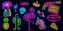 Neon Sign Collection Theme Bar Wallpaper