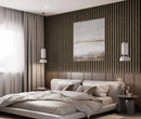 Wooden Stripes Look Marble Wallpaper Roll