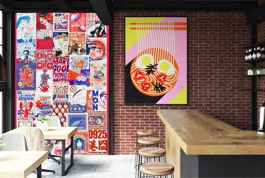 Posters Pattern Cafe Wallpaper