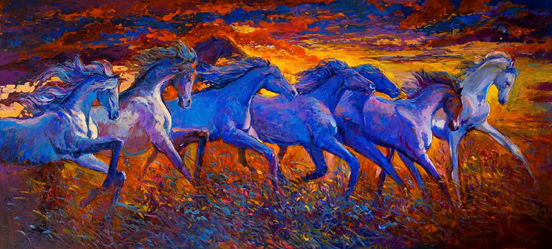 Pretty Oil Painting Horse Wallpaper