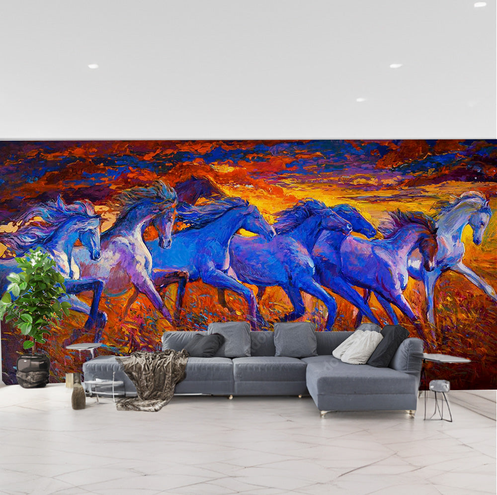Pretty Oil Painting Horse Wallpaper