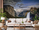 Realistic Waterfall Scenery Nature Wallpaper