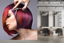 Scissor Charm Salon Wallpaper