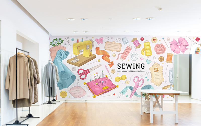Sewing Vibes Boutique Wallpaper