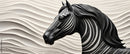 Solid Black Horse Wallpaper