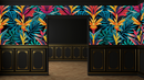 Stunning Colorful Tropical Cafe Wallpaper