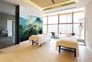 Stunning Mountain Scene Spa Wallpaper