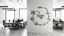 Success Steps Secret Textured Office Wallpaper