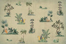 Terrific Tropical Themed Chinoiserie Wallpaper