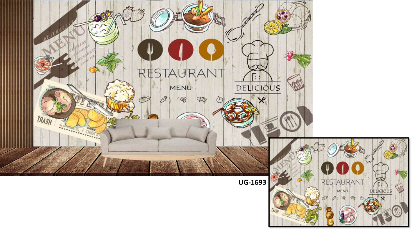 Restaurant wallcovering